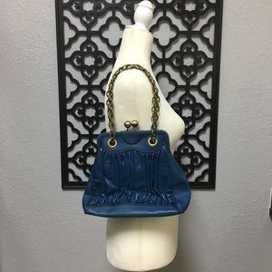 Cute blue Fifty Four by Fossil Leather Bag